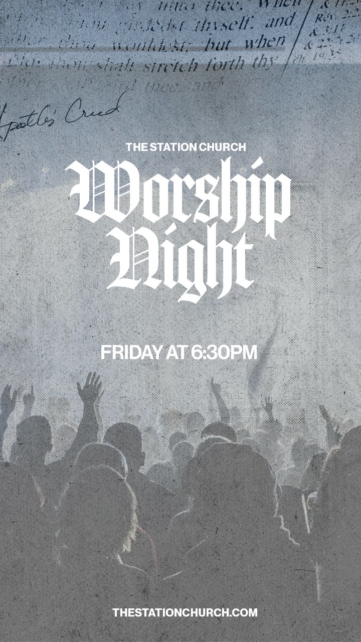 YOU'RE INVITED 🙌🏼
Worship Night — this Friday, March 6 at 6:30 PM.

Whether The Station is your home church or not, we would love to worship alongside you. Come seek God with us in a powerful time of worship and prayer.

Share this with your friends, family, and anyone who needs a night in His presence — we’d love to see you there!🔥🙏🏼
.
.
#worshipnight #praise #worship #prayer